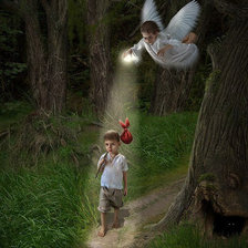 Схема вышивки «ангел»