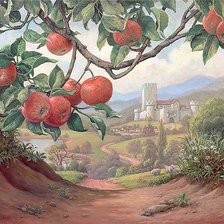 Оригинал схемы вышивки «Наливные яблочки (живопись)» (№512279)