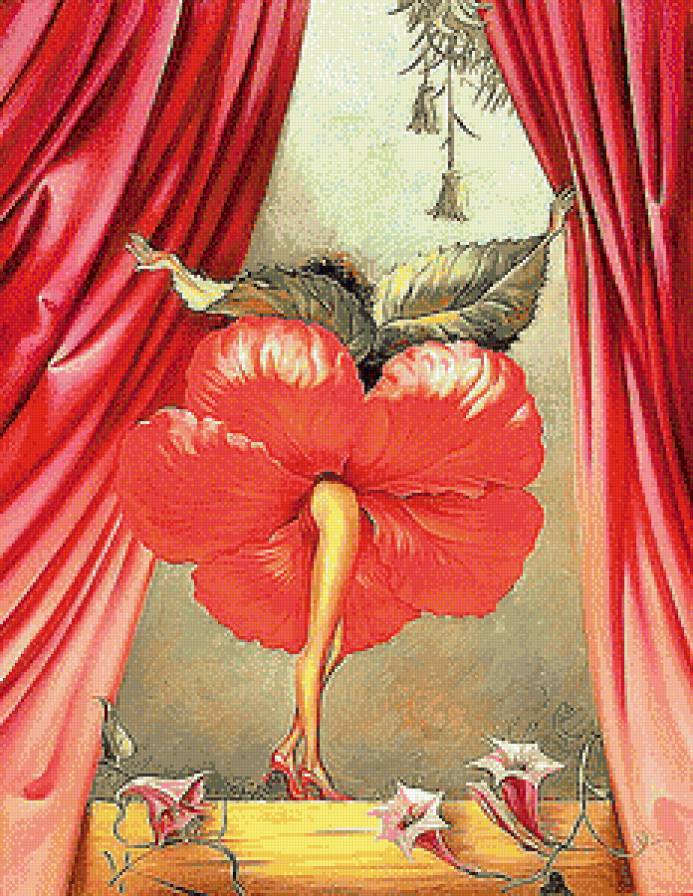 Фантазии В.Куша (живопись) - цветок, живопись, фэнтези - предпросмотр