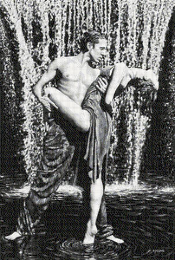 Танец под дождем - романтика, пара, монохром, люди, танец, любовь, дождь - предпросмотр