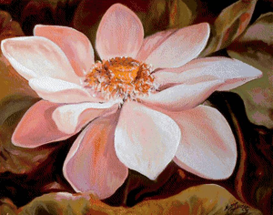 Вариант для подушки - цветы - предпросмотр