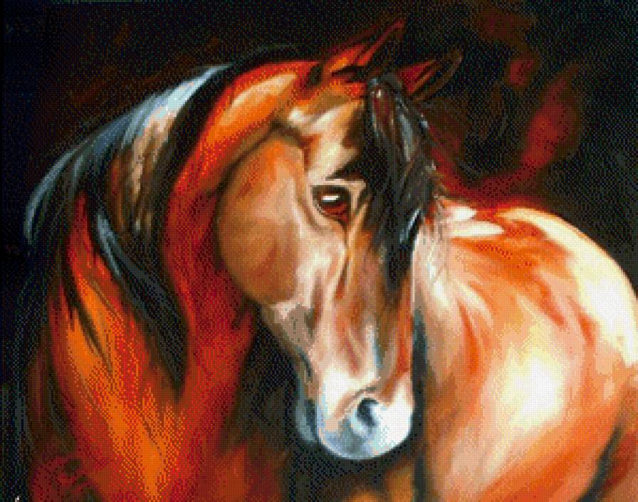 Улыбка лошадки - кони, лошади, животные - предпросмотр