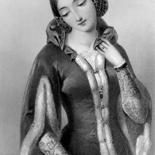 Схема вышивки «Анна Богемская, супруга Ричарда II»