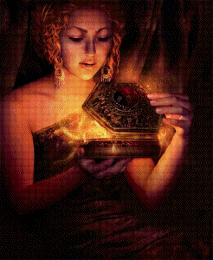 шкатулка пандоры - ларец, красавица.дева, миф, шкатулка, легенда, сказка, девушка - предпросмотр