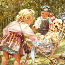 Схема вышивки «терпеливый друг»