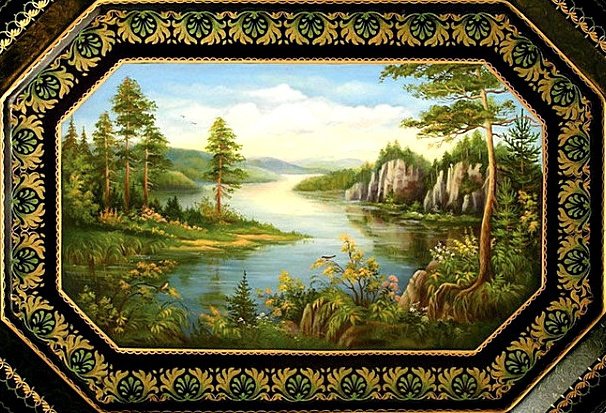 Певучие пейзажи России - пейзаж, картина - оригинал