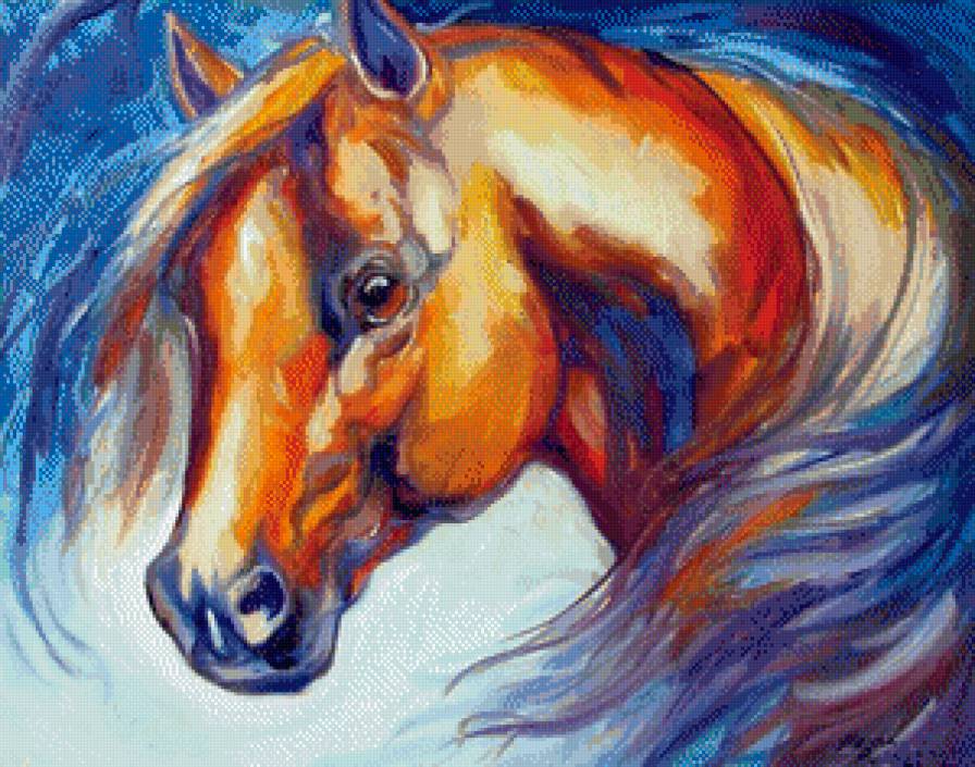 Поворот - животные, кони, лошади - предпросмотр