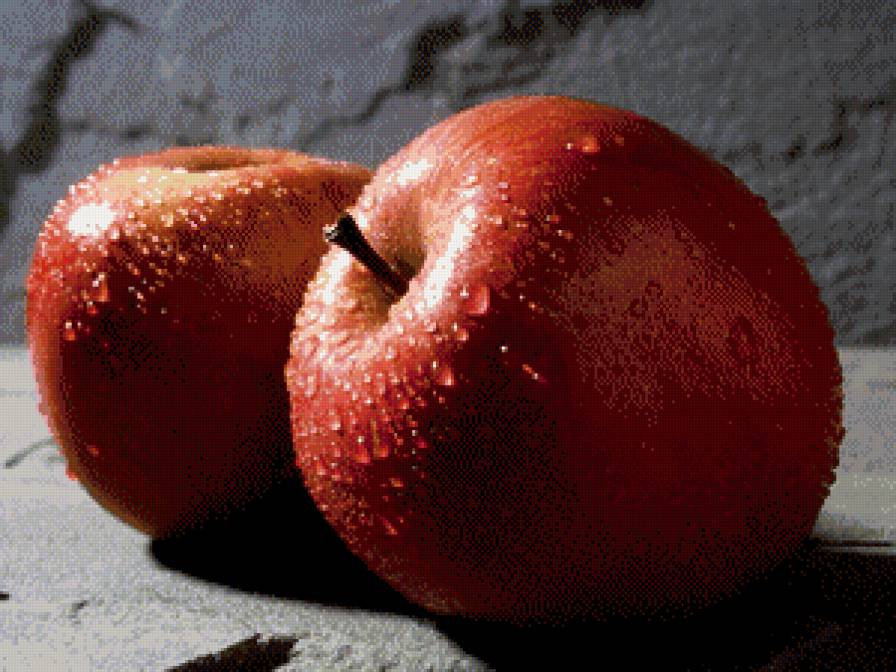 Яблоки - еда, натюрморт - предпросмотр