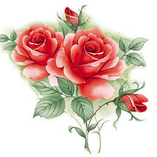 Оригинал схемы вышивки «розы» (№513818)