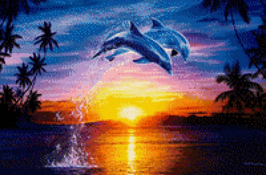 Дельфины - животные, рыбы - предпросмотр