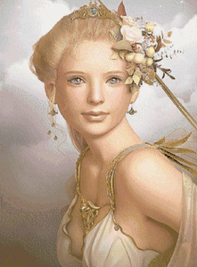 Женский образ - девушка, фэнтези, люди.дама, живопись - предпросмотр