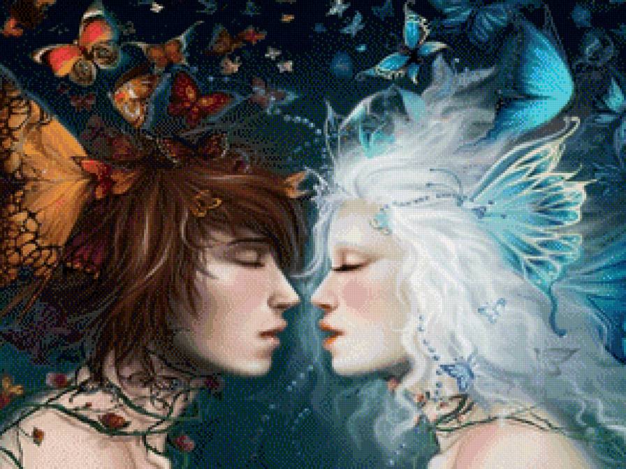 любовь - парень, пара, фэнтези, девушка, любовь - предпросмотр