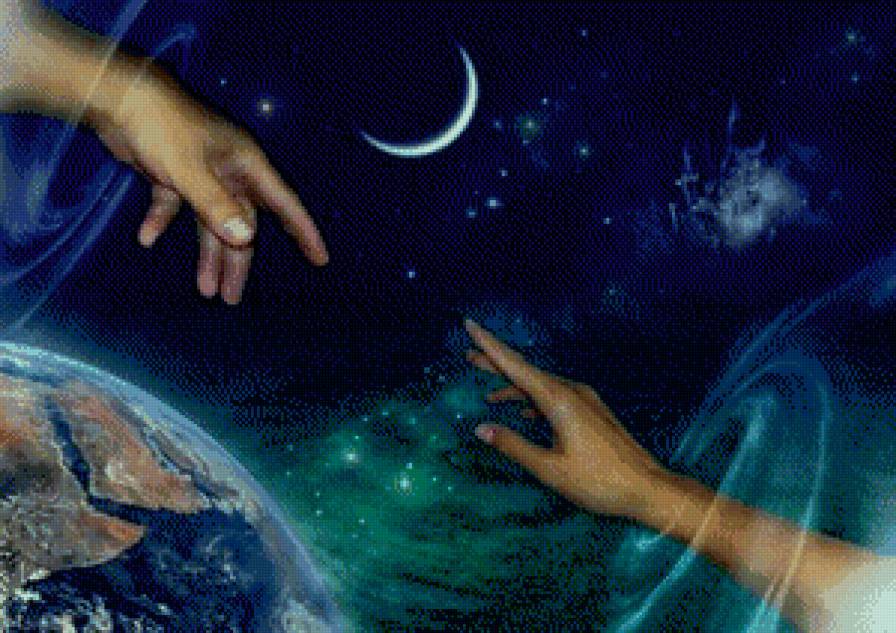 Любовь во вселенной - космос, фэнтези, любовь, пара - предпросмотр