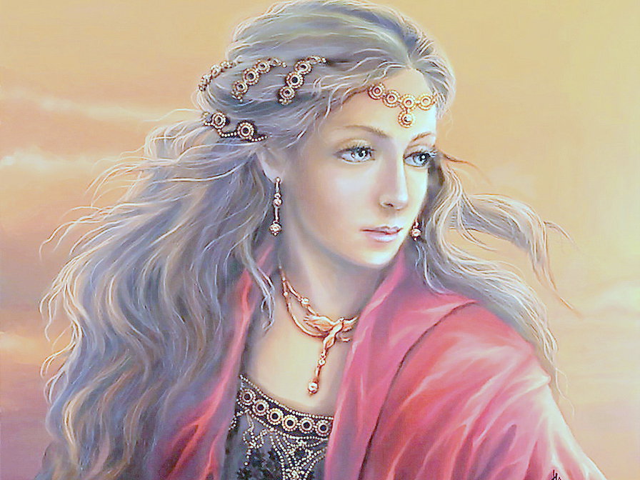 Женский образ (живопись) - люди, дама, девушка, женщина - оригинал