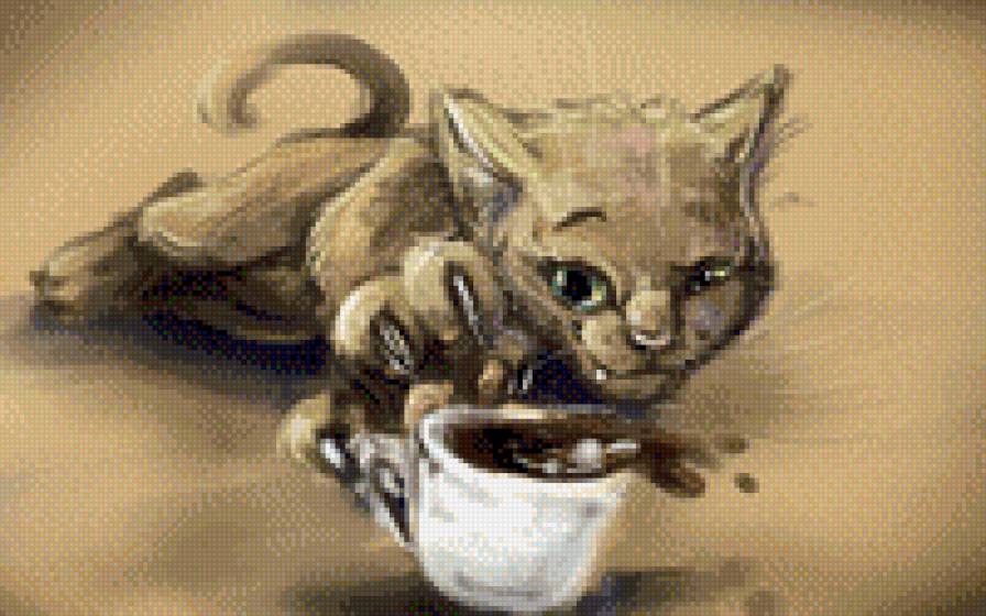 доброе утро - кухня, кошки - предпросмотр