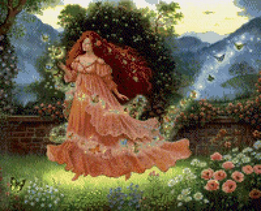 фея лета - лето, фея лета, яркая картинка, девушка, фея - предпросмотр