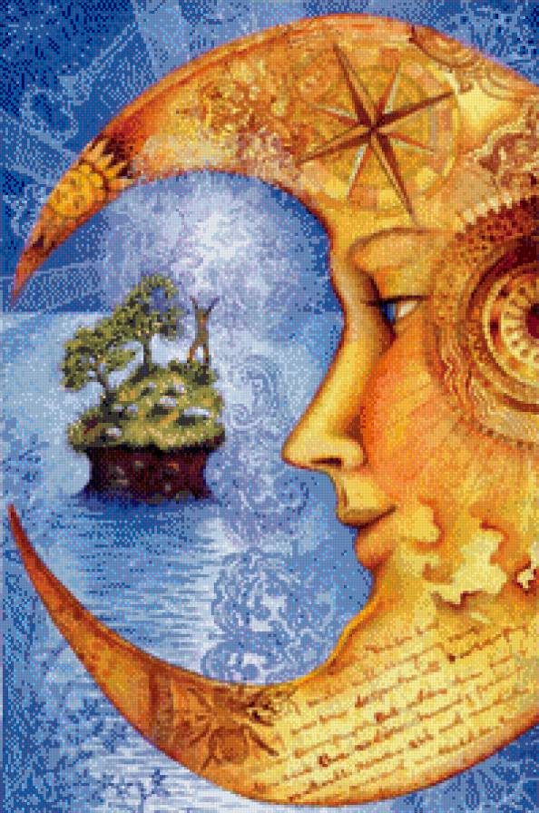 Волшебство высоты - месяц, люди, пейзаж - предпросмотр