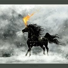 Схема вышивки «Конь-огонь»