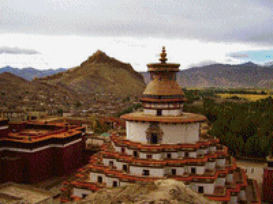 тибет - восток, храм - предпросмотр