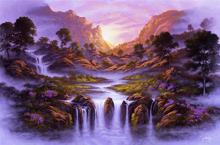 горный пейзаж - картина, пейзаж, картины - оригинал