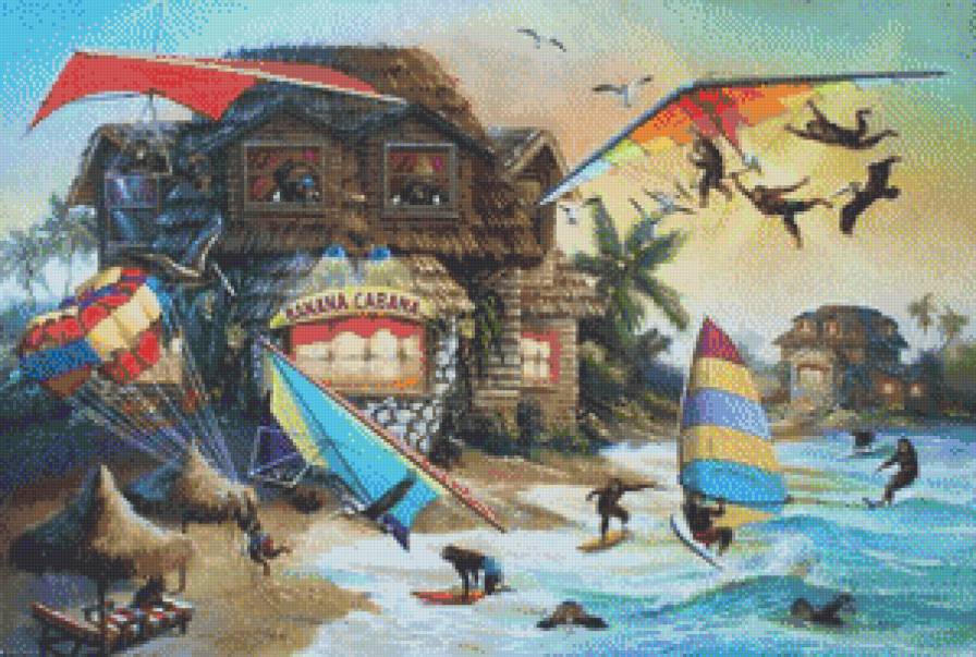 Иллюзия - живопись, картина, иллюзия, искусство - предпросмотр