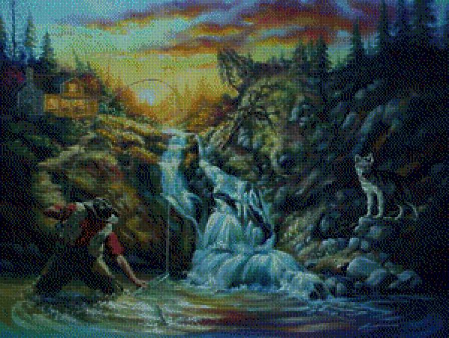 Иллюзия - иллюзия, природа, живопись, искусство, картина - предпросмотр