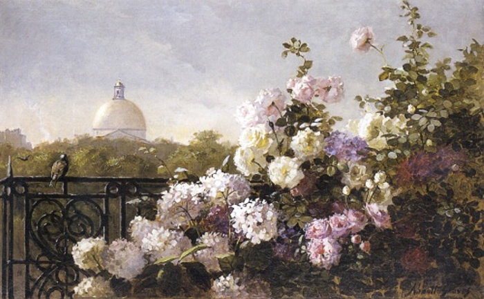 Abbot Fuller Graves - cwety, ziwopis, pejzaz - оригинал