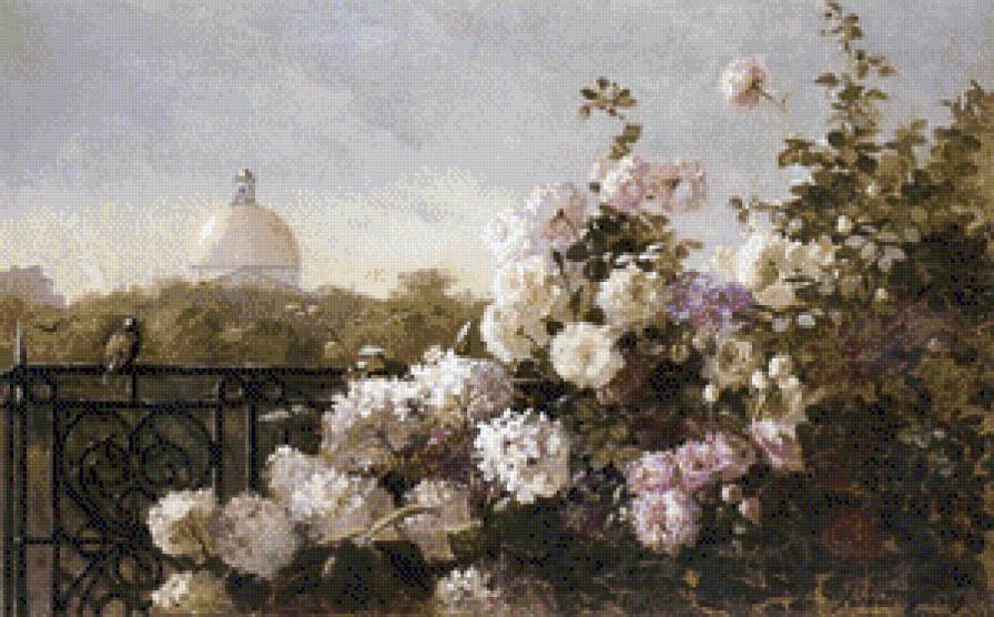 Abbot Fuller Graves - ziwopis, cwety, pejzaz - предпросмотр