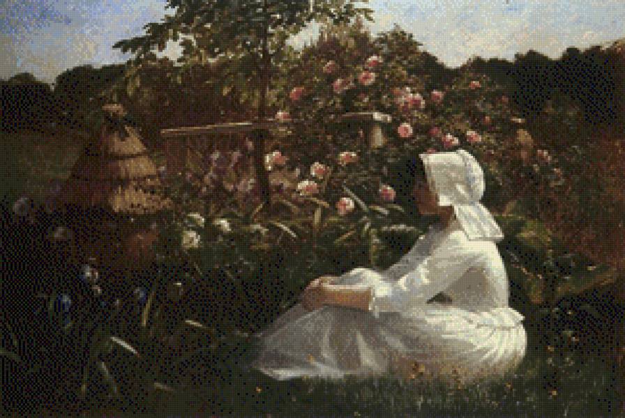 Abbot Fuller Graves - ziwopis, pejzaz, cwety - предпросмотр