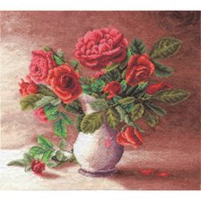 Оригинал схемы вышивки «красные розы» (№515853)