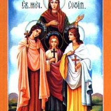 Схема вышивки «Вера, Надежда, Любовь и мать их Софья»