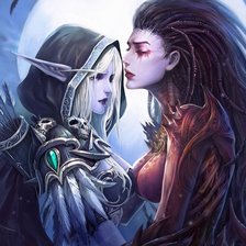 Схема вышивки «Kerrigan and ashe»