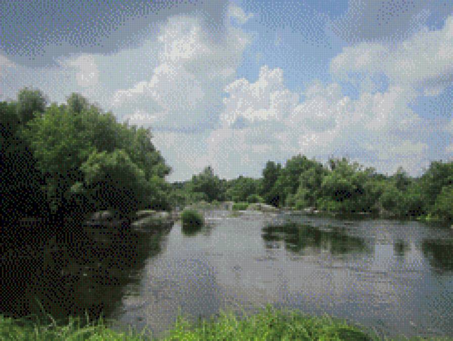пейзаж - река природа - предпросмотр