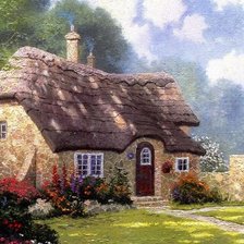 Схема вышивки «Домик»