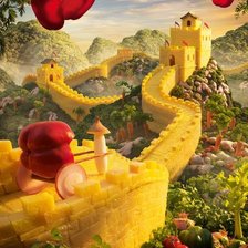 Схема вышивки «сьедобный пейзаж 4»