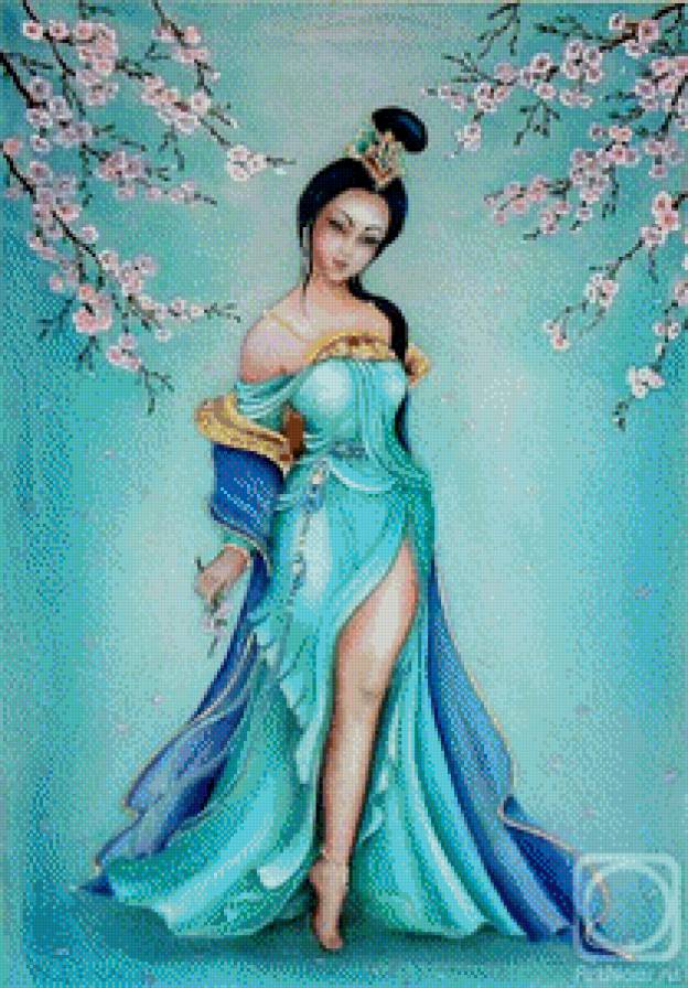 Китаянка - азия, девушка, красавица, восток - предпросмотр