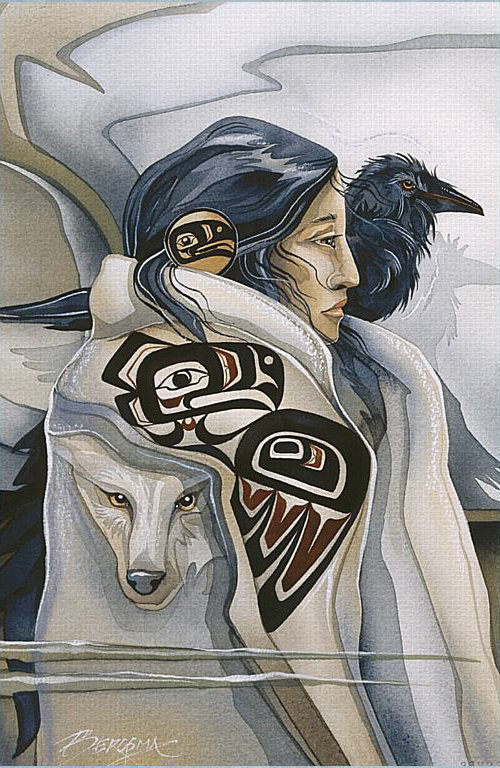 Индейская женщина - девушка, фэнтези - оригинал