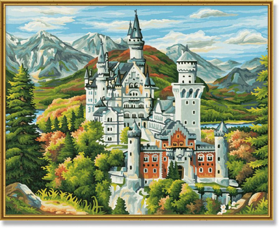 Замок - замок, пейзаж - оригинал