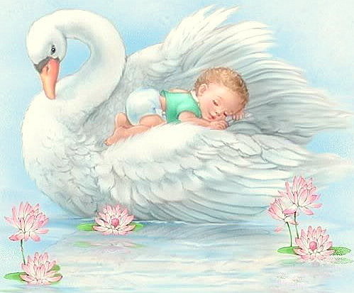 Сладкий сон - сказка, дети, деткам, лебеди, птицы - оригинал