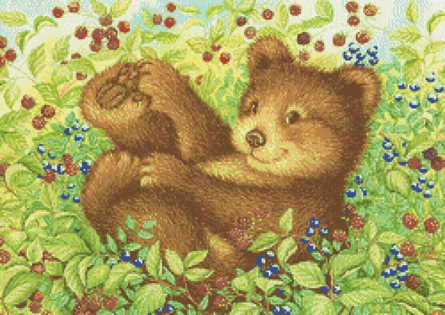 Забавный медвежонок - сказка, медведи, животные, детское, деткам - предпросмотр