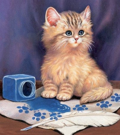 Шкодник - животные, котенок, кошки, деткам, сказка, детское - оригинал