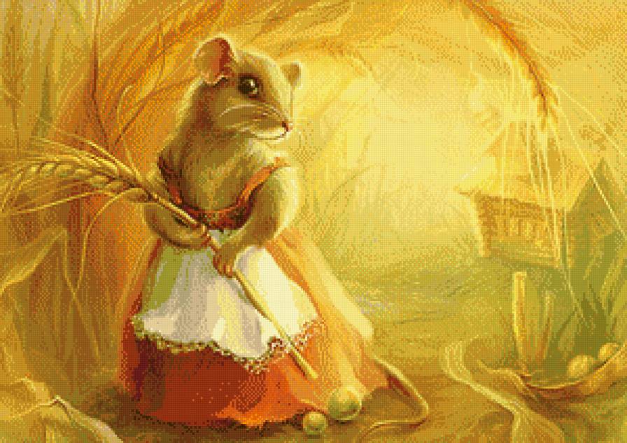 Мышка и колосок (большая) - мышка, сказка, детское, деткам - предпросмотр