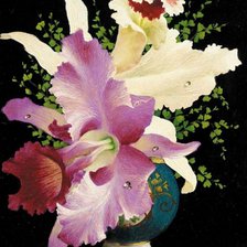 Схема вышивки «Цветы в вазе -художник Лев Чистовский»