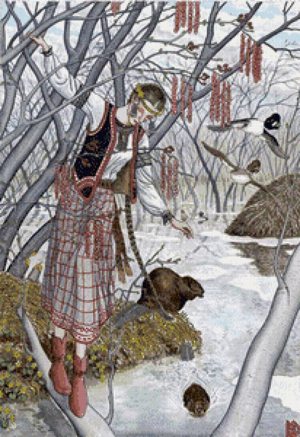 Ольха по картине Николая Фомина - женский образ, николай фомин - предпросмотр