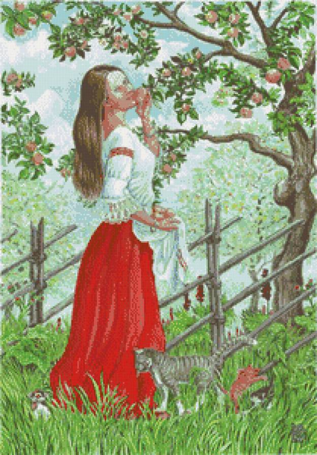 Яблоня - женский образ, николай фомин - предпросмотр