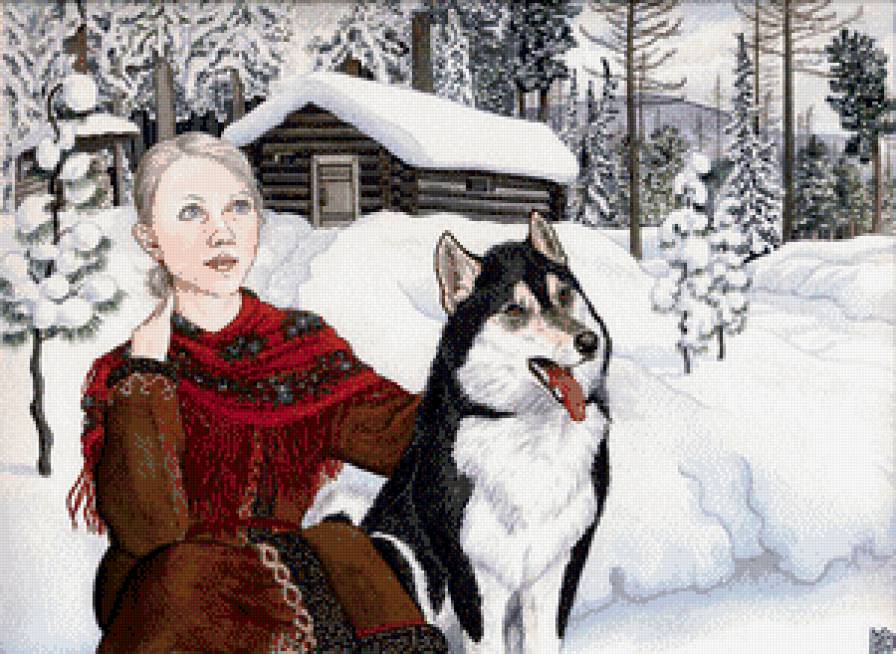 Сибирские глаза по картине Николая Фомина - николай фомин, сибирь - предпросмотр