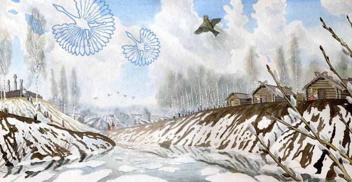 Весна по картине Николая Фомина - весна - оригинал