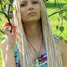 Схема вышивки «девушка»