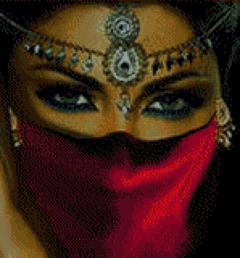 восточная девушка - глаза, девушка - предпросмотр