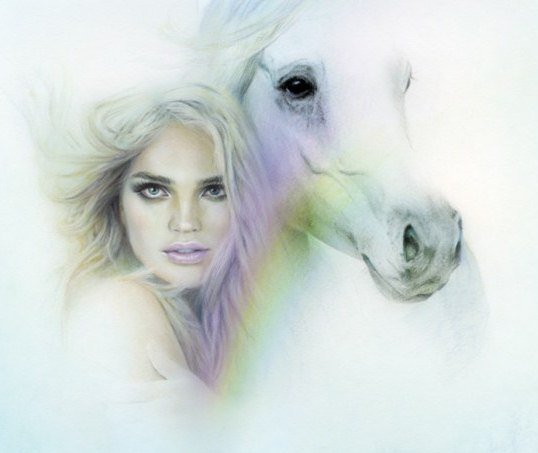 Девушка с лошадью - девушка - оригинал